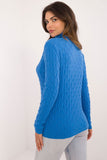 Chic Openwork Turtleneck Sweater for Everyday Elegance