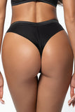 Chic Brazilian-Style Thongs with Tulle Back for All-Day Comfort