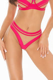 Seductive Microfiber String Panties with Sheer Tulle Detail