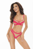 Seductive Microfiber String Panties with Sheer Tulle Detail
