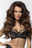 Elegant Soft Bra with Unique Satin Strap Design