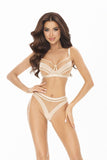 Elegant Beige Soft Bra with Unique Design and Comfort