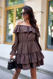 Charming Ruffled Spanish-Style Mini Dress for Any Occasion