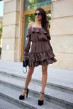 Charming Ruffled Spanish-Style Mini Dress for Any Occasion