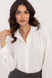 Elegant Rhinestone-Embellished Women's Classic Collar Shirt