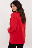 Elegant Women's Jacket with Decorative Lapels and Rhinestones