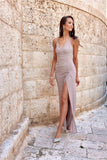 Elegant Strapless Open Back Maxi Dress with Glitter Accents