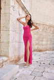 Elegant Strapless Maxi Dress with Open Back and Glitter Details