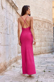 Elegant Strapless Maxi Dress with Open Back and Glitter Details