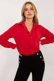 Elegant Women's Classic Shirt with Zircon Detail