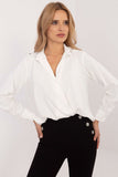 Elegant Women's Classic Shirt with Zircon Accent Details