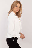Elegant Women's Classic Shirt with Zircon Accent Details