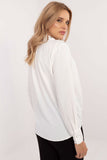 Elegant Women's Classic Shirt with Zircon Accent Details