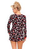 Festive Women's Pajama Set for Cozy Evenings at Home