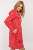 Chic Marble Print Sweatshirt Dress with Pockets