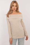 Chic Off-the-Shoulder Women's Sweater for Effortless Style