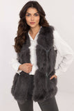 Chic Faux Fur Vest with Pockets for Effortless Style