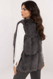 Chic Faux Fur Vest with Pockets for Effortless Style