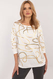 Chic Casual Women's Blouse with Sparkling Print Details