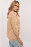 Elegant Casual Women's Blouse with Zircon Detail