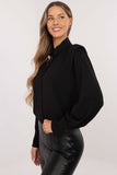 Chic Women's Button-Up Shirt with Detachable Brooch