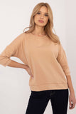 Casual Cotton Blouse with 3/4 Sleeves for Everyday Style