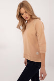 Casual Cotton Blouse with 3/4 Sleeves for Everyday Style