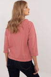 Casual 3/4 Sleeve Cotton Blouse with Stylish Print & Laces