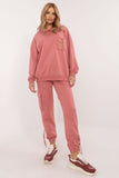 Chic Cotton Tracksuit Set with Trendy Chain Pocket