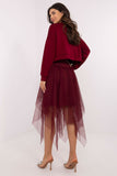 Chic Women's Blouse and Tulle Midi Dress Set for Every Occasion