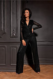 Elegant Sequin-Embroidered Maxi Jumpsuit for Any Occasion