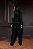 Elegant Sequin-Embroidered Maxi Jumpsuit for Any Occasion