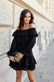 Charming Spanish Style Mini Dress with Ruffled Details