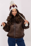 Chic Geometric Ear Hat with Fluffy Pom-Pom for Winter Style