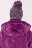 Chic Women's Beanie with Pom-Pom & Subtle Zircon Accents