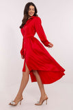 Elegant Midi Shirt Dress with Asymmetrical Cut & Pockets