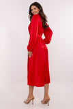 Elegant Midi Shirt Dress with Asymmetrical Cut & Pockets