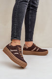 Stylish Suede Women's Platform Sneakers for Everyday Wear