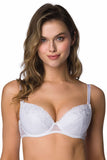 Elegant White Lace Cup Bra for Everyday Comfort