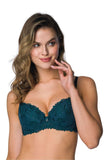 Elegant Green Push-Up Bra for Confidence & Style