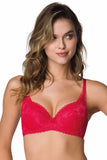 Elegant Lace Push-Up Bra with Adjustable Straps & Removable Pads