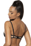Elegant Black and Beige Lace Push-Up Bra for All-Day Comfort