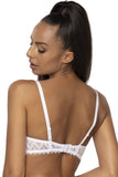 Lace Push-Up Bra with Removable Padding and Cotton Lining