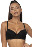 Lace Push-Up Bra with Removable Padding and Adjustable Straps