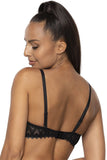 Lace Push-Up Bra with Removable Padding and Adjustable Straps