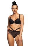 Exquisite Push-Up Bra with Charming Dots and Cotton Lining