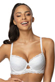 Elegant Lace Push-Up Bra with Flirtatious Design