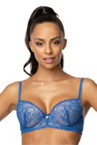 Elegant Lace Push-Up Bra with Adjustable Straps