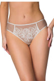 Elegant Lace-Trimmed Panties in Beige-Milk for Comfort