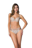 Elegant Lace-Trimmed Panties in Beige-Milk for Comfort